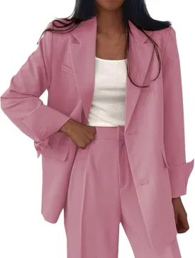 Blazer Dress for Women Plus Size Blazers for Work Casual Open Front Fashion Suit Jackets Long Sleeve Office Jacket