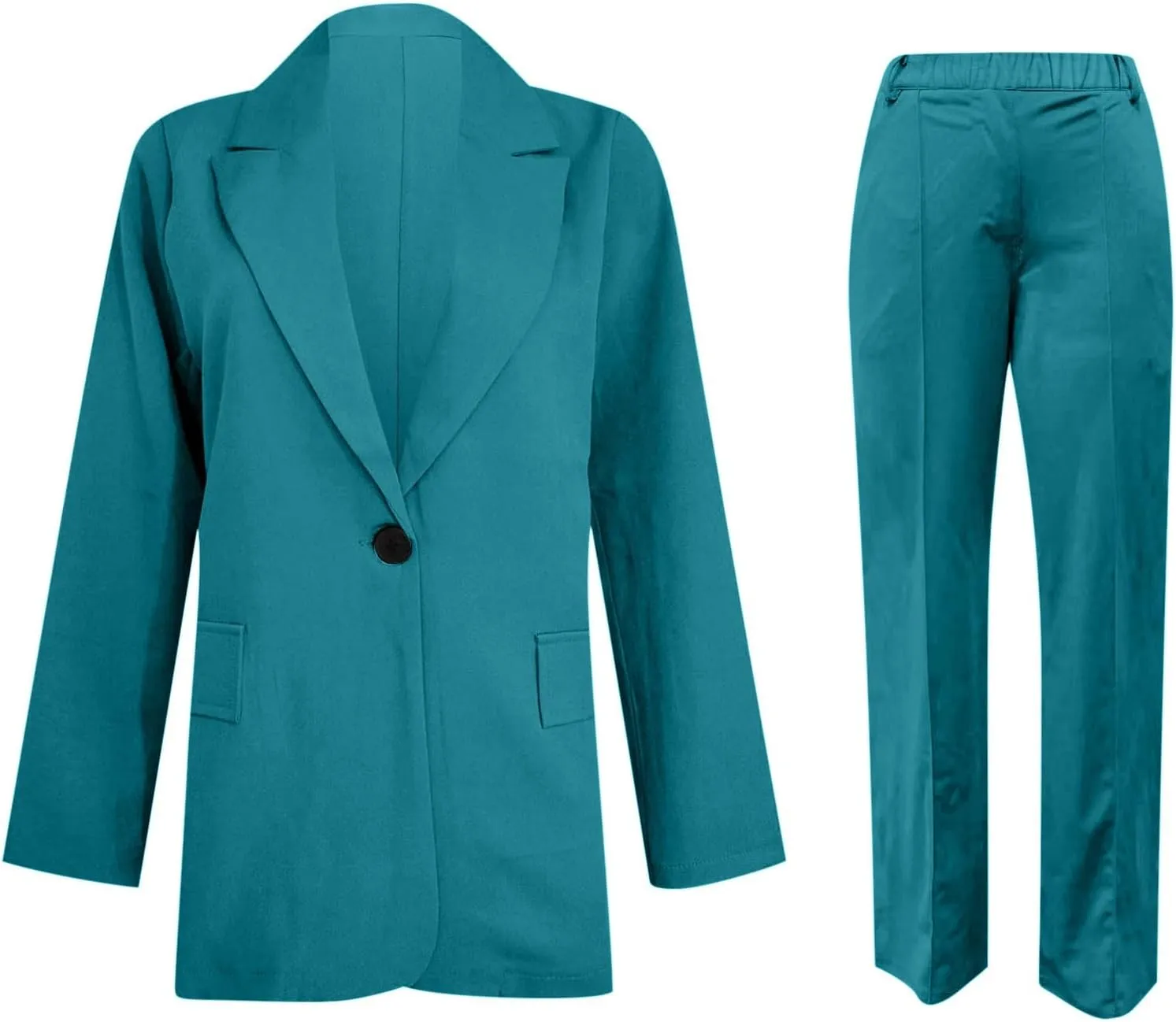 ChicCrate Blazer Sets Women 2 Piece Outfits Dressy Pant Suits Business Casual Outfits Loose Pants Work Clothing