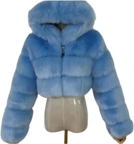 Faux Fur Women's Winter Warm Jacket Shawl Wrap Stole Shrug Wedding Cover Up Coat Outerwear Sweater