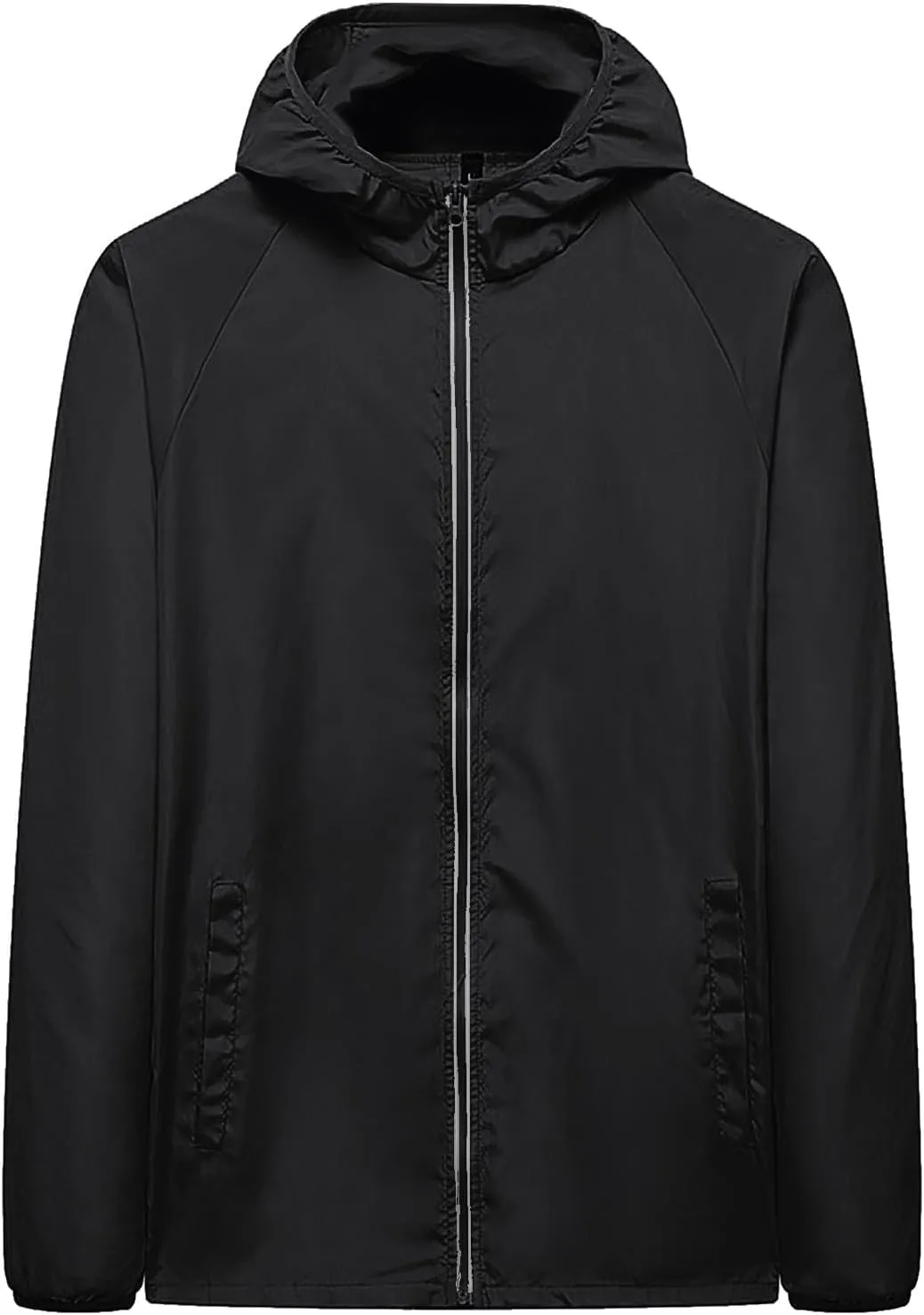 Lightweight Rain Jackets for Women Plain Waterproof Windbreaker Jacket Women Packable Raincoat Rain Coats with Hood