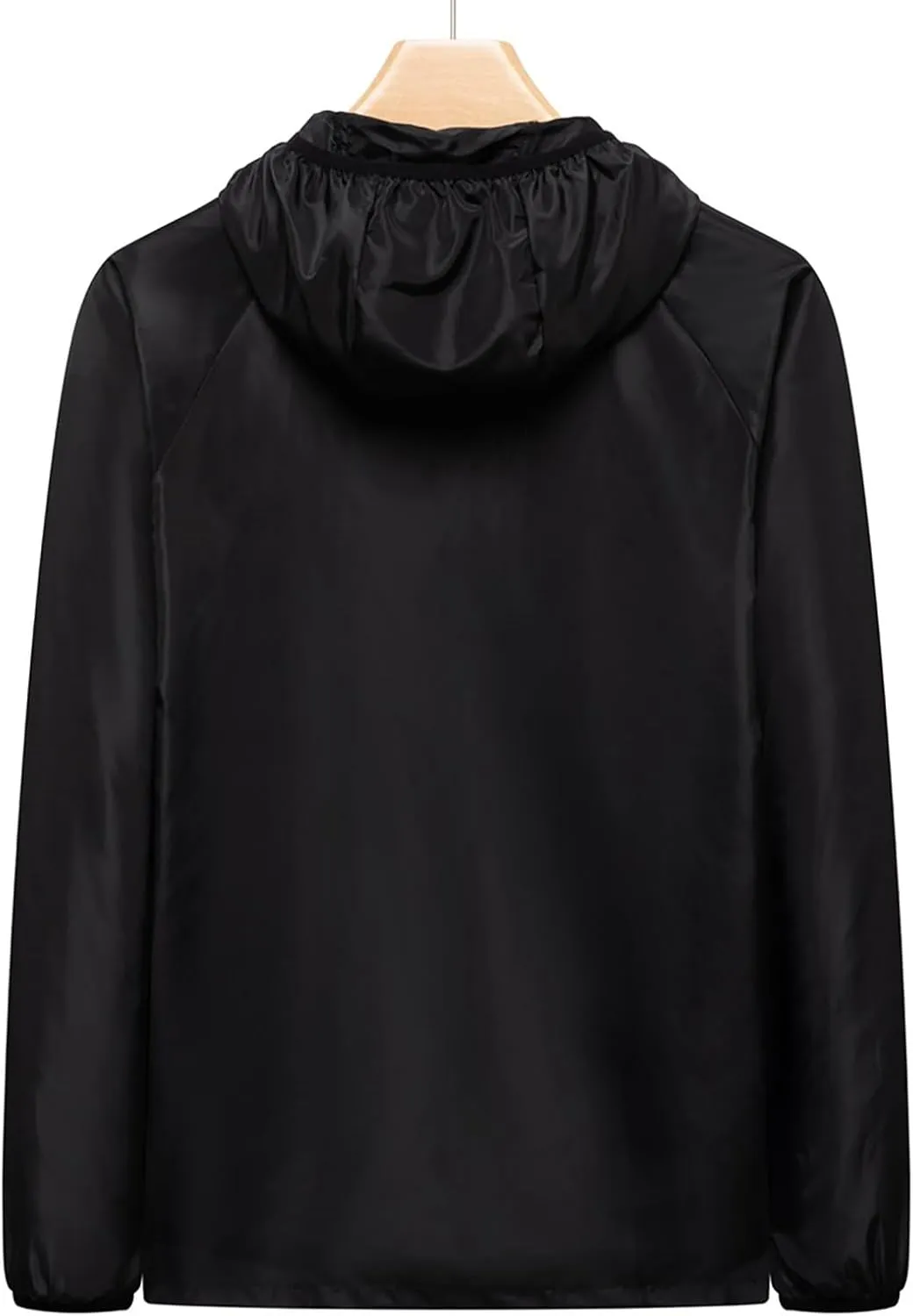 Lightweight Rain Jackets for Women Plain Waterproof Windbreaker Jacket Women Packable Raincoat Rain Coats with Hood