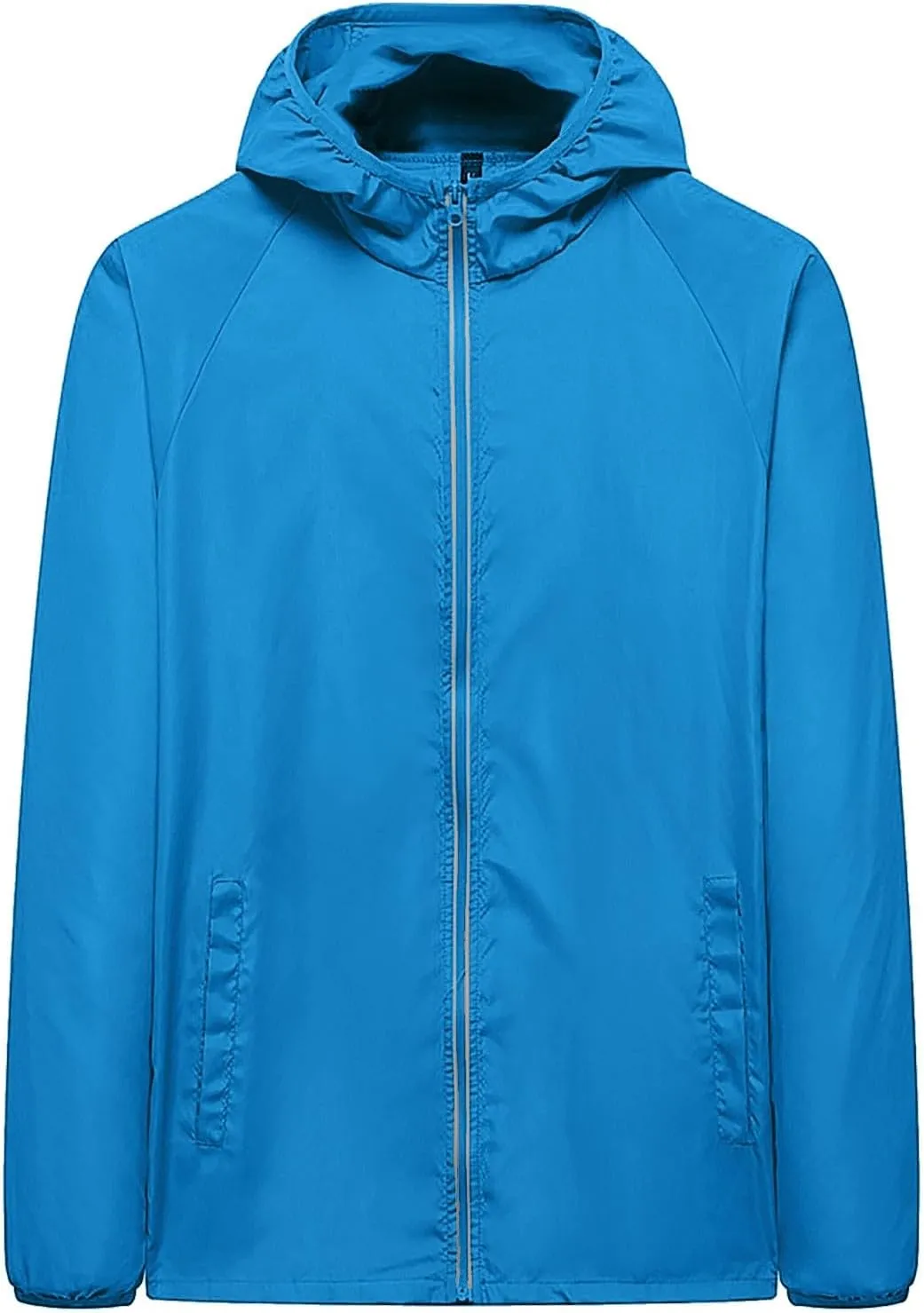 Lightweight Rain Jackets for Women Plain Waterproof Windbreaker Jacket Women Packable Raincoat Rain Coats with Hood