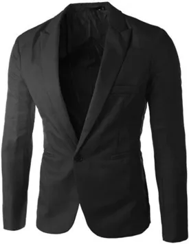 Men's Casual Knit Blazer One Button Lightweight Sport Coats Suit Jacket, Elegant Jacket, Blazers for Men Fashion