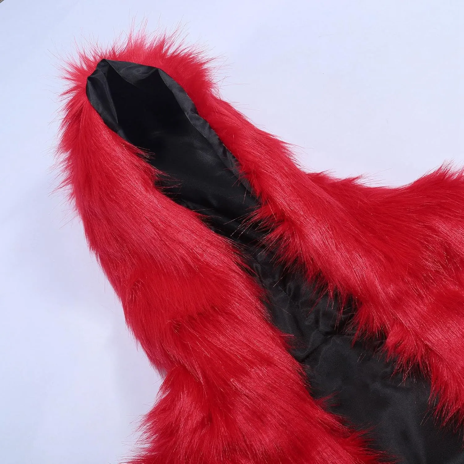 Mens Faux Fur Coat Jacket Mid Winter Warm Thicken Furry Overcoat Solid Color Long Sleeve Fluffy Fur Y2K Outerwear