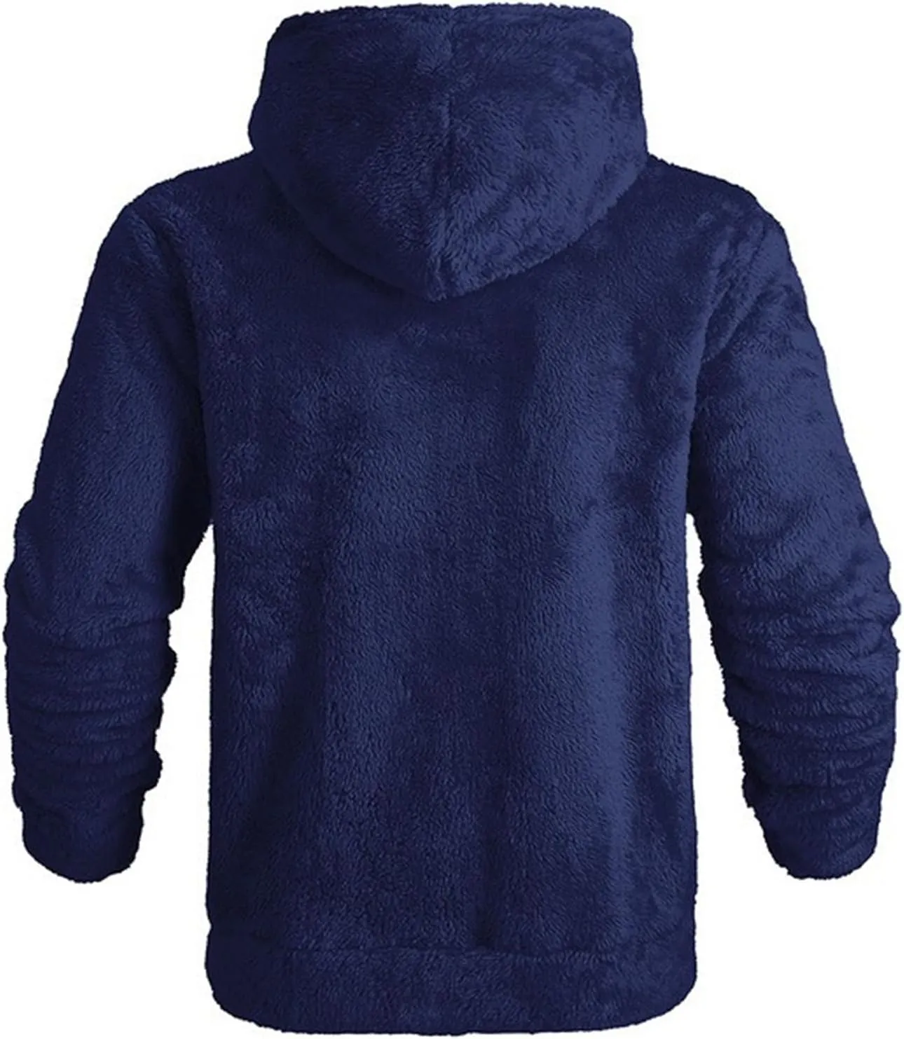 Men's Fleece Sweater Hooded Warm Jacket Winter Warm Soft Comfty Hoodies Full Zip Casual Soft Plush Coats