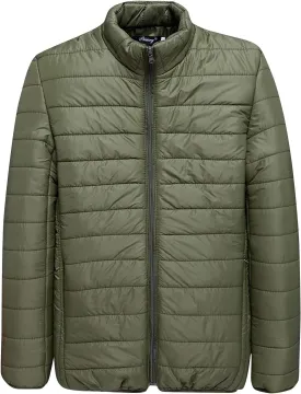 Men's Puffer Jacket Lightweight Packable Down Coat Stand Collar Quilted Jacket Plus Size Warm Casual Winter Jacket