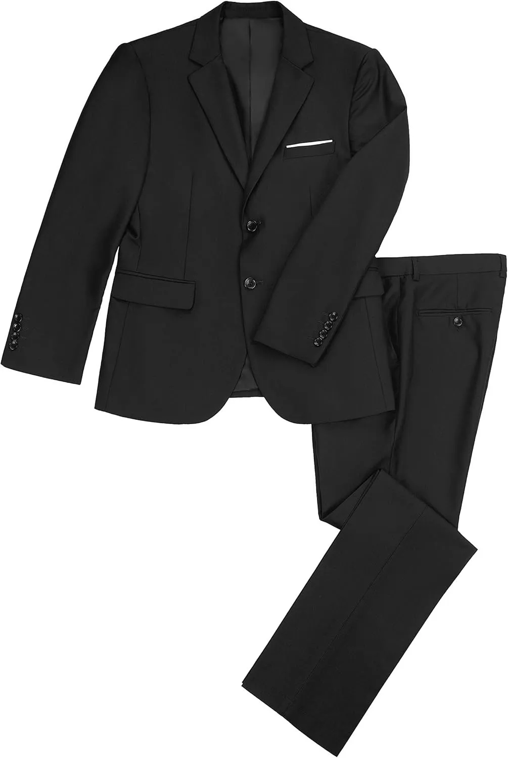 Mens Suits Slim Fit 2 Piece, Solid Blazer Pants Business Suit Set Prom Tuxedo Wedding Suit Jacket Pants Set