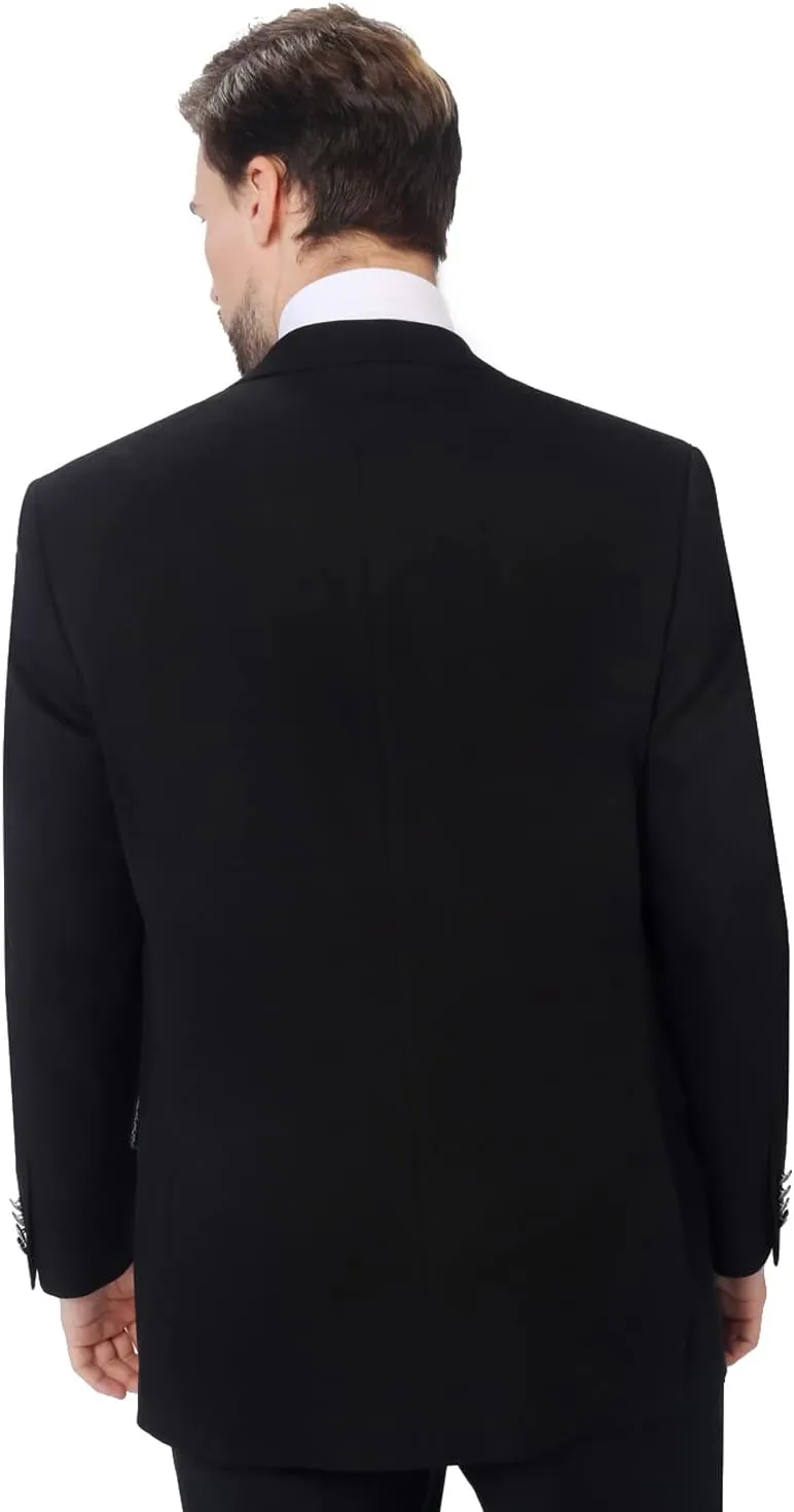 P&L Men's Casual Lightweight Regular Fit Solid Sport Coat Suit Blazer