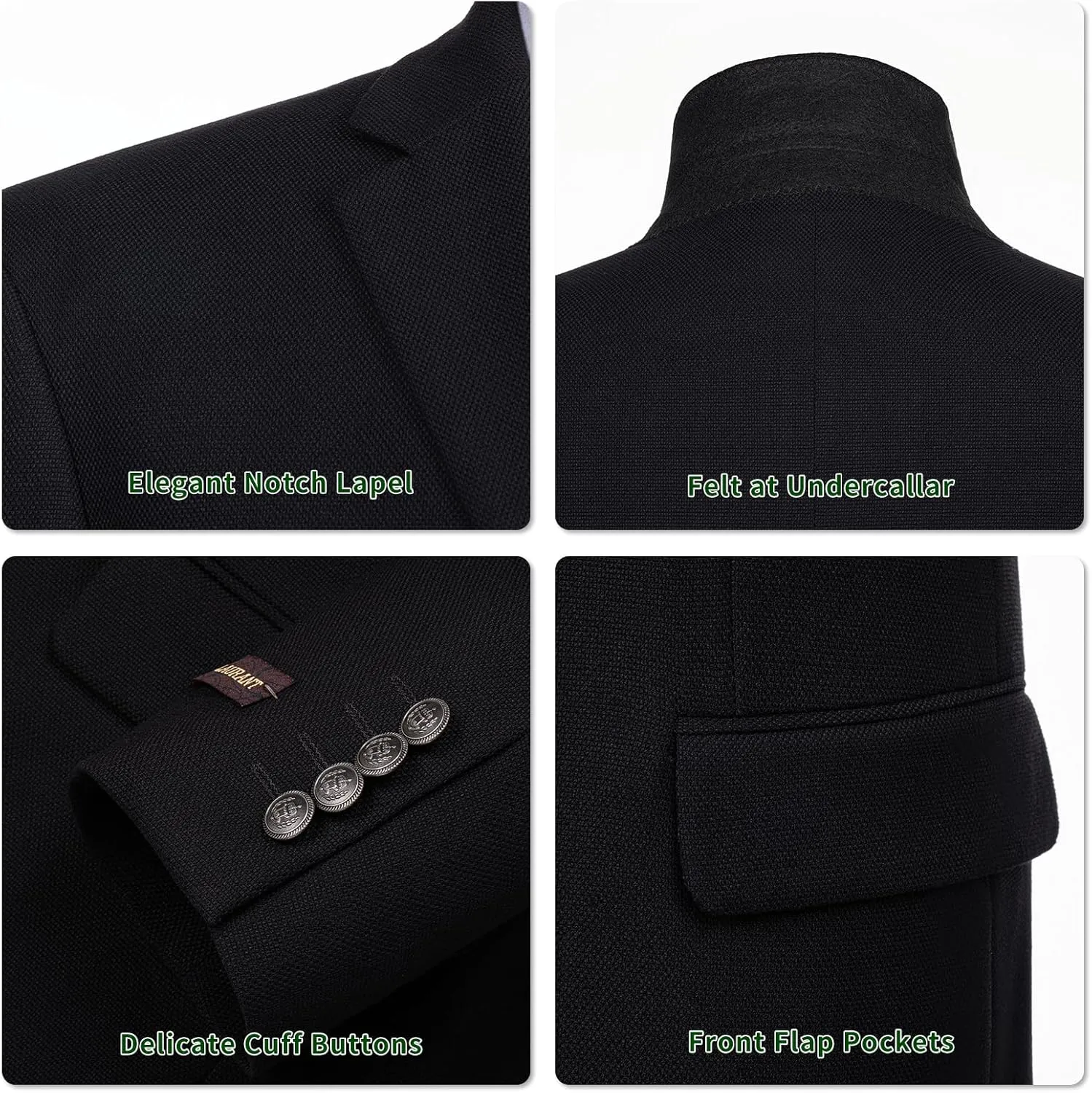 P&L Men's Casual Lightweight Regular Fit Solid Sport Coat Suit Blazer