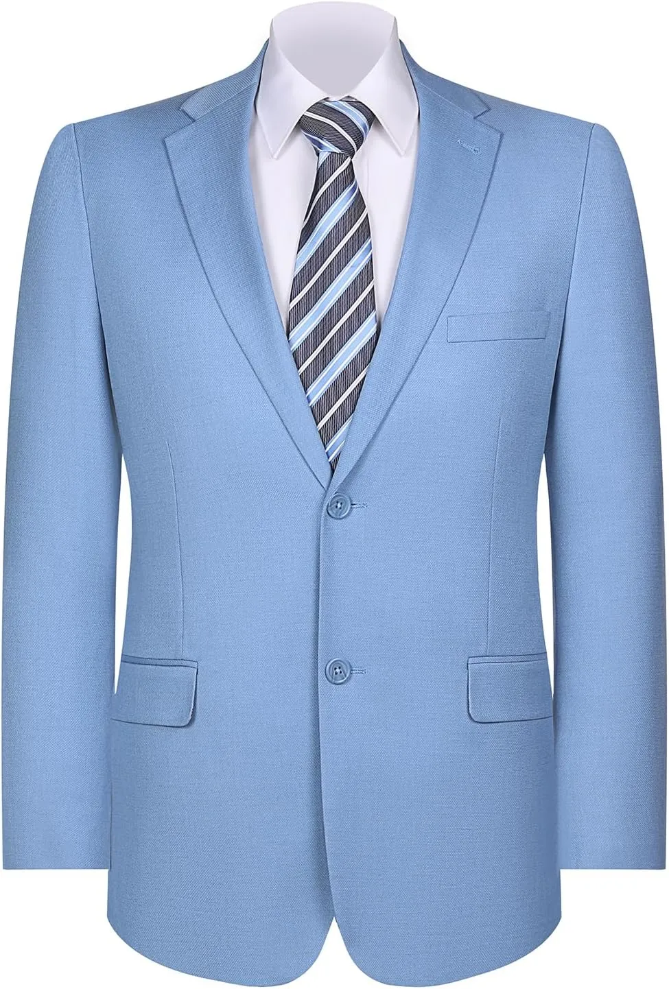 P&L Men's Casual Lightweight Regular Fit Solid Sport Coat Suit Blazer