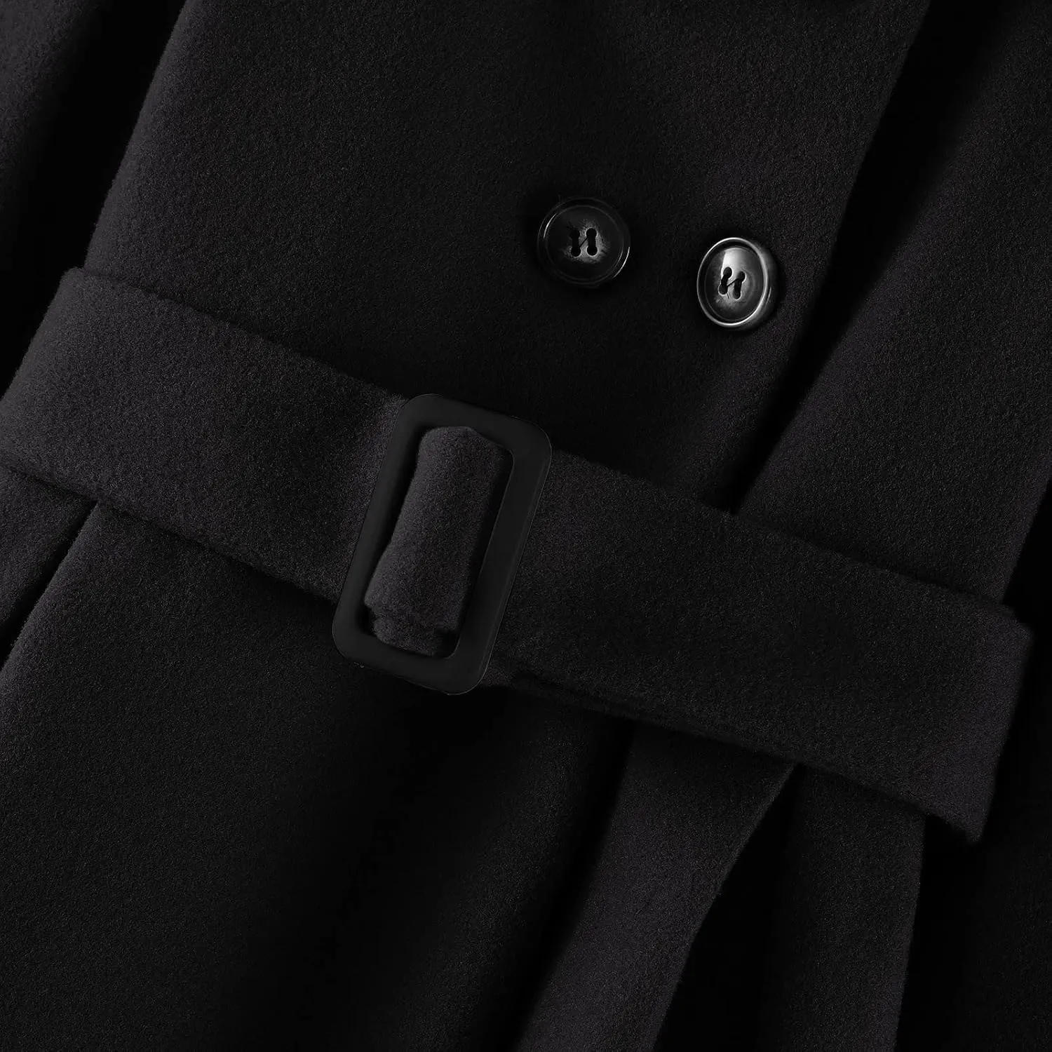 POLG Toddler Baby Girls Classic Wool Blend Coat Winter Double Breasted Trench Coat Outwear Pea Coat Jacket