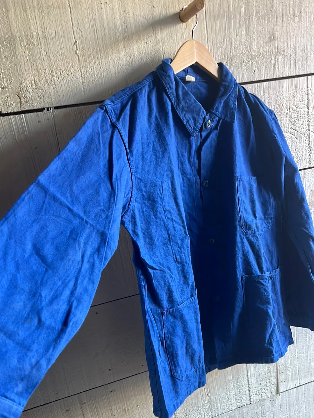 Vintage Indigo Chore Coat- Bright