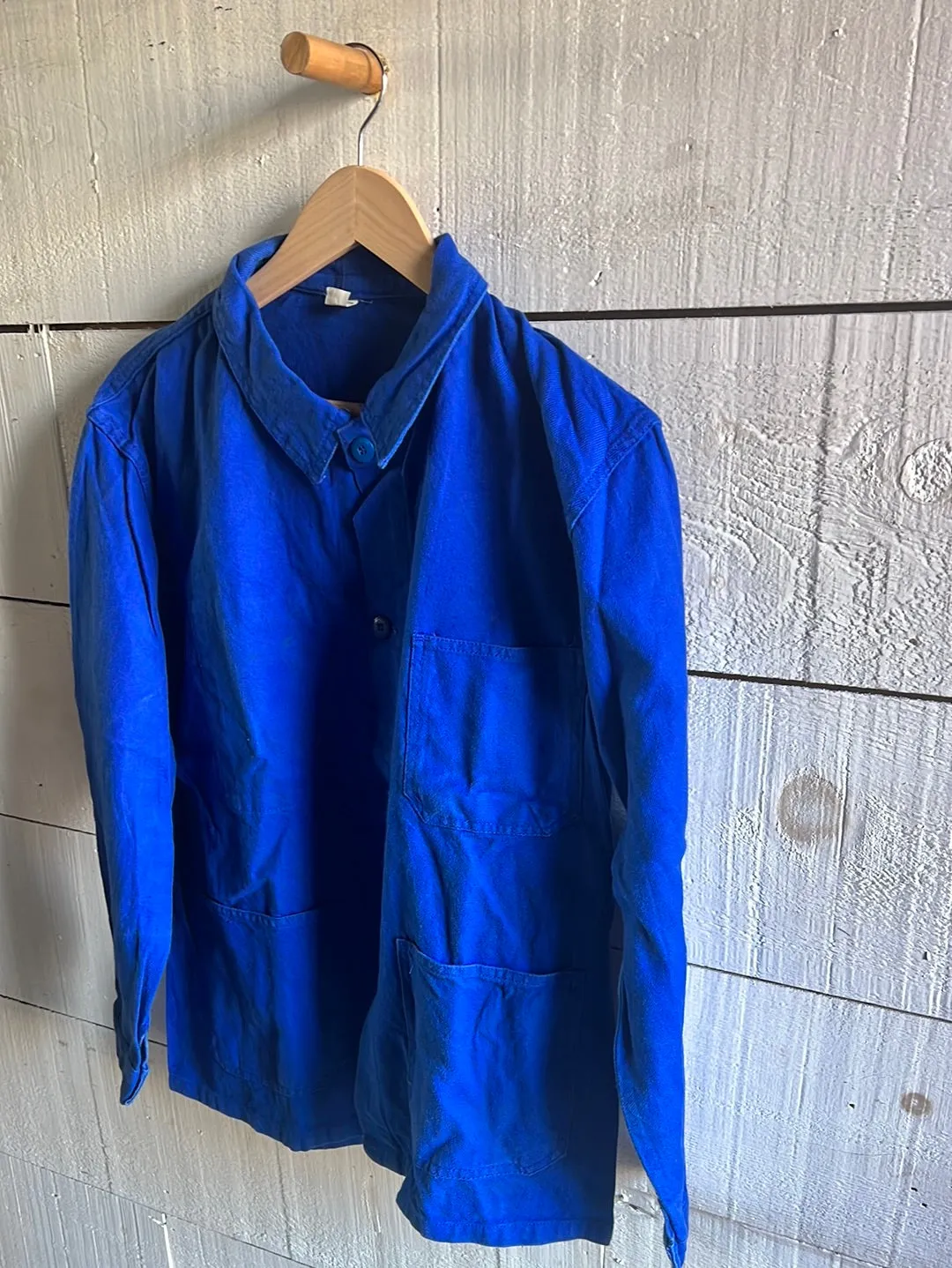 Vintage Indigo Chore Coat- Bright