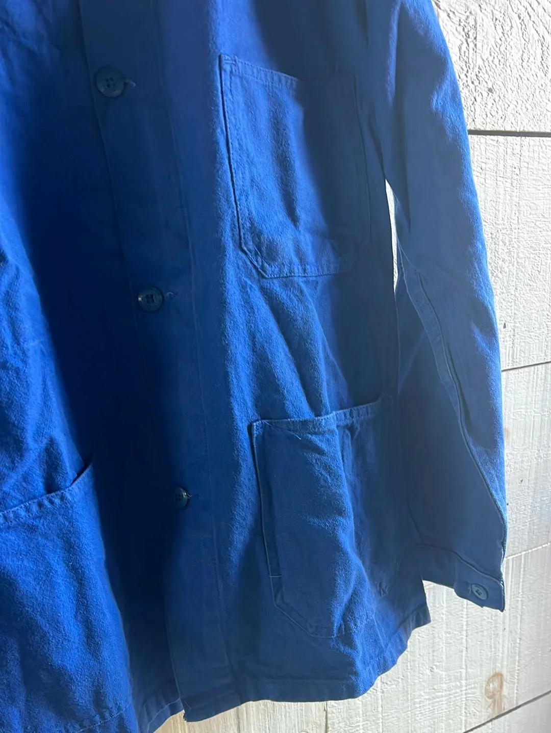 Vintage Indigo Chore Coat- Bright