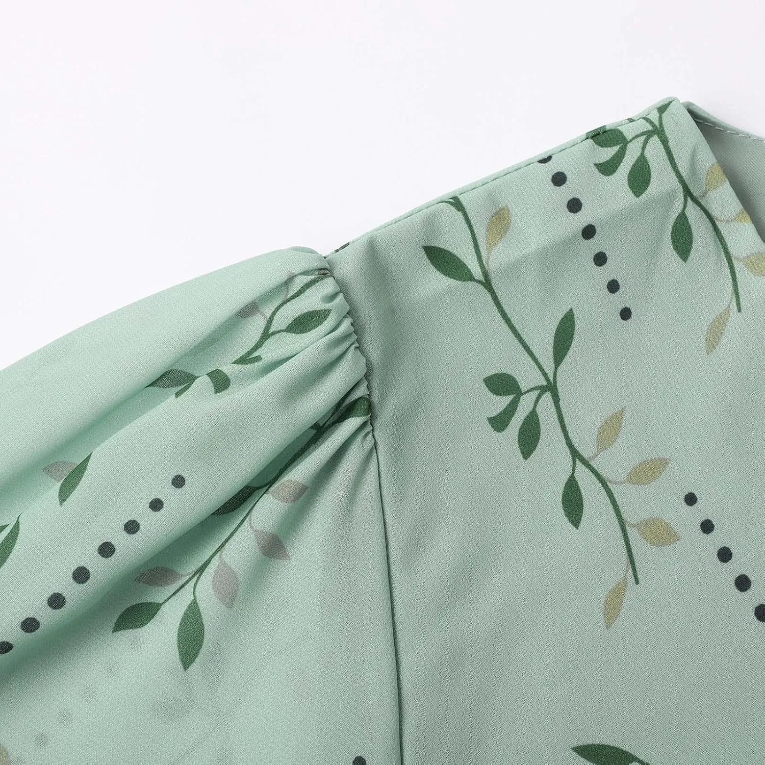 Women's Chiffon Cocktail Dress | Spring Summer Wrap Dress with Floral Print, Sexy Flowy Midi Dress for Wedding Guest