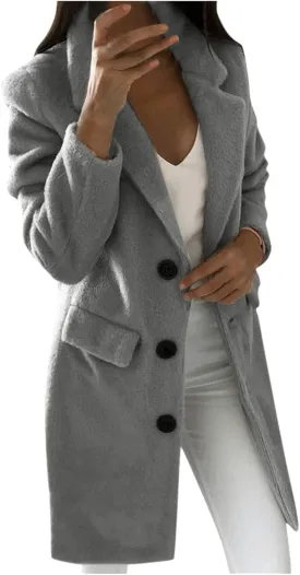 Womens Fall Fashion 2024 Long Cardigan Sweaters Tops Knit Open Front Lapel Knee Length Cardigan Coat with Pockets